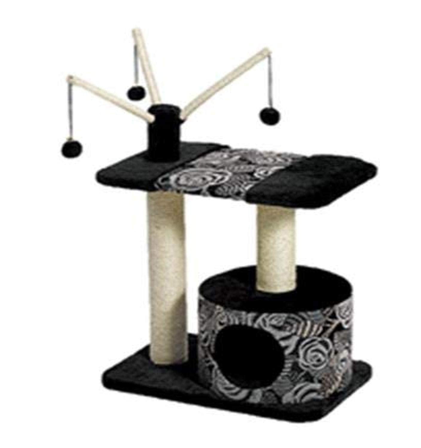 MidWest Homes for Pets Cat Tree, InchCarnival Inch Cat Furniture, 3-Tier Cat Activity Tree w/ Sisal Wrapped Support Scratching Posts and Dangle Play