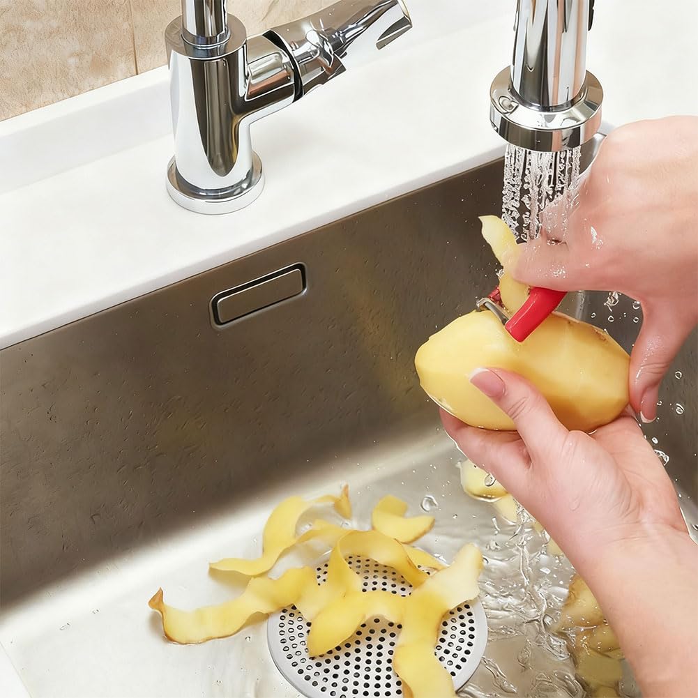 1Pcs Shower Drain Hair Catcher, Stainless Steel Drain Cover, Reusable Anti-Slip Bathroom Sink Strainer, for Bathroom and Kitchen