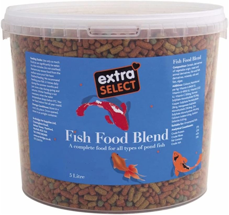 Extra Select Complete Fish Food Blend Tub, 5 L, Best before 20/06/26, New