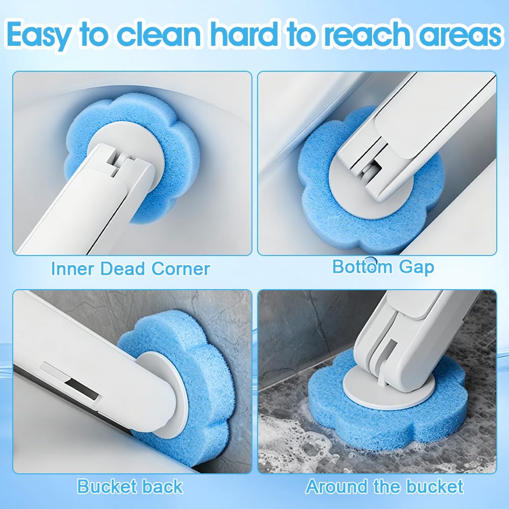 48 Pcs Toilet Brush Refills, Toilet Wand Replacement Heads, Toilet Wand Refill Heads