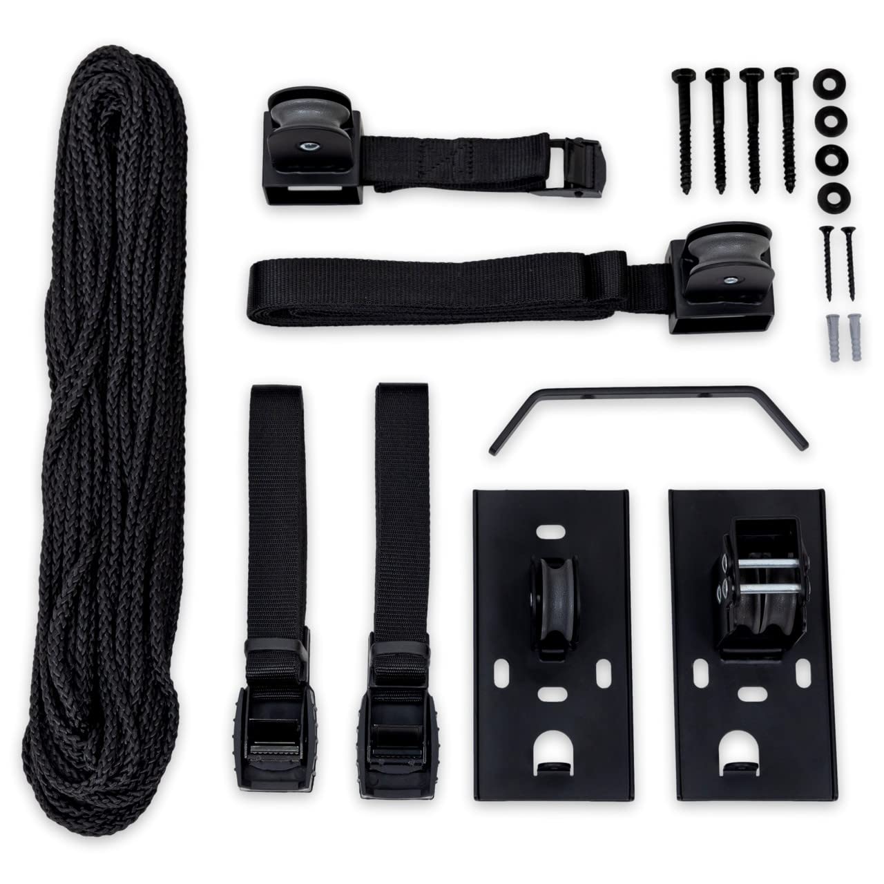StoreYourBoard Kayak Ceiling Storage Pulley, Overhead Garage Hanging Hoist System, Heavy Duty Holds 150 lbs