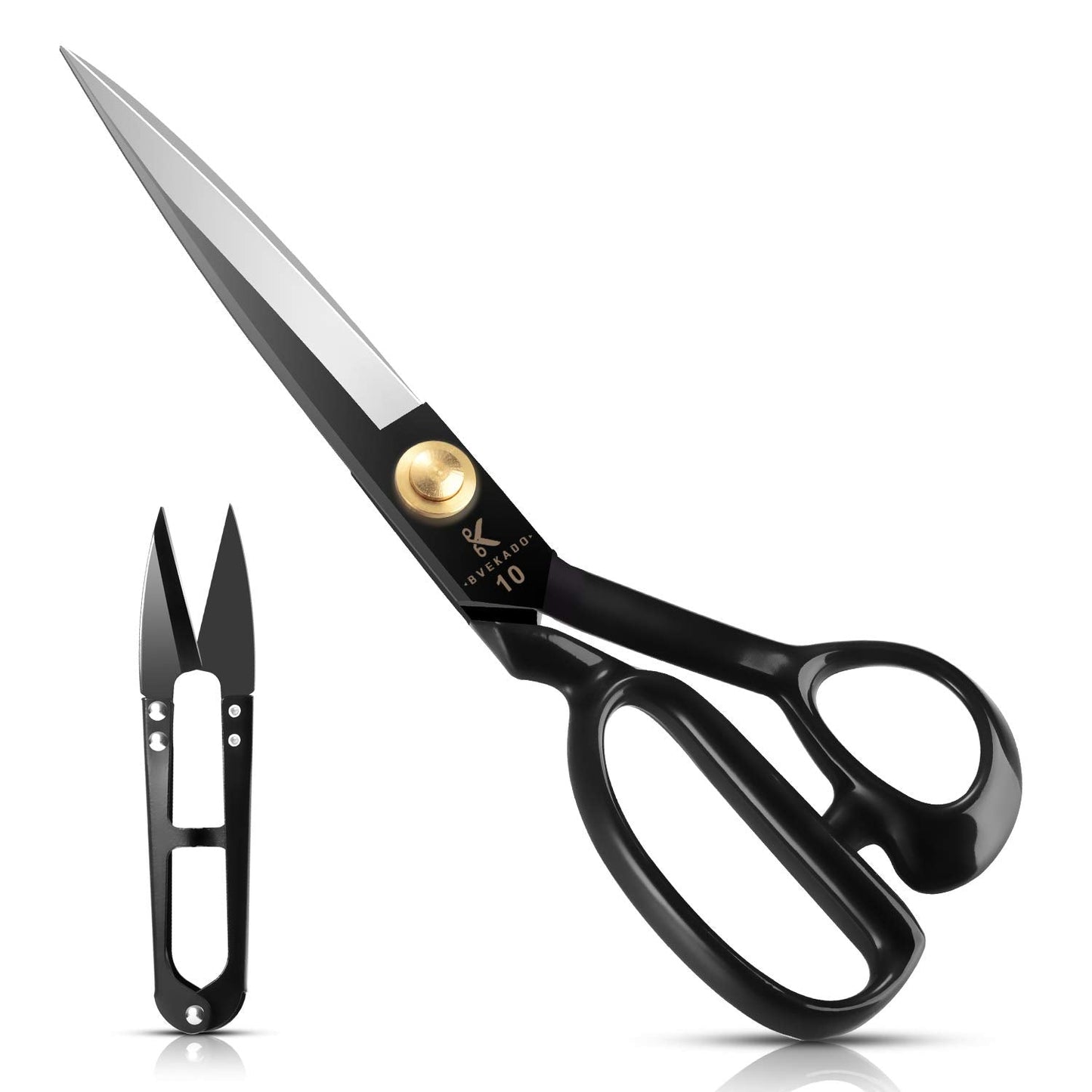 Fabric Scissors - 10 Inch(25.4CM) Sewing Dressmaking Scissors Tailor's Dressmaker Shears for Cutting Fabric, Clothes, Leather, Raw