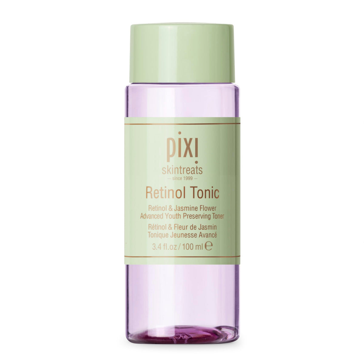 Pixi Retinol Tonic, Smoothing & Firming Facial Toner, Enhanced with Peptides to Boost Collagen Production, Alcohol-Free Daily Rejuvenating Toner, 100
