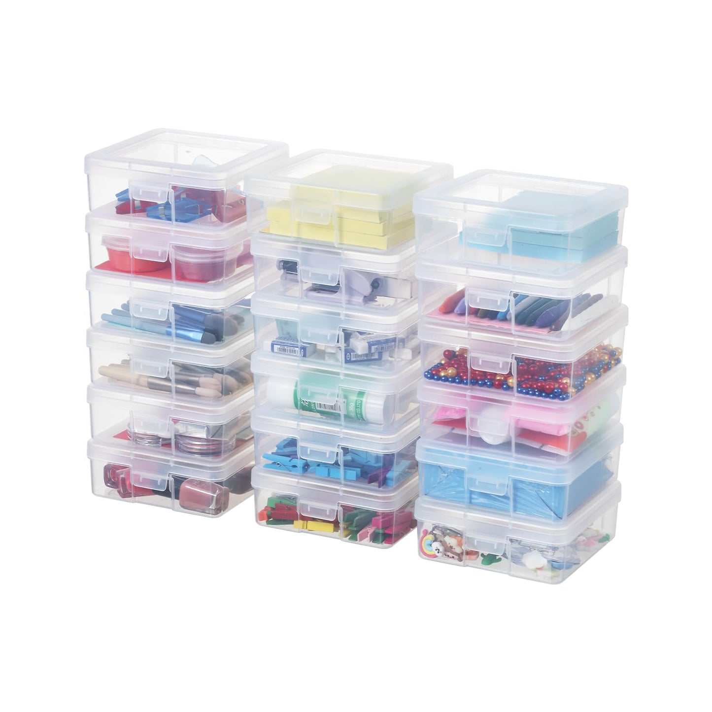 novelinks Plastic Small Storage Containers for Organizing, Mini Tote Box