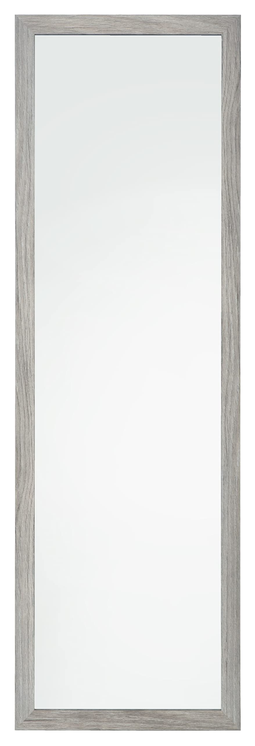 Home Selections Wooden Full Length Wall Mounted Mirror - Dark Wood - 35x110cm