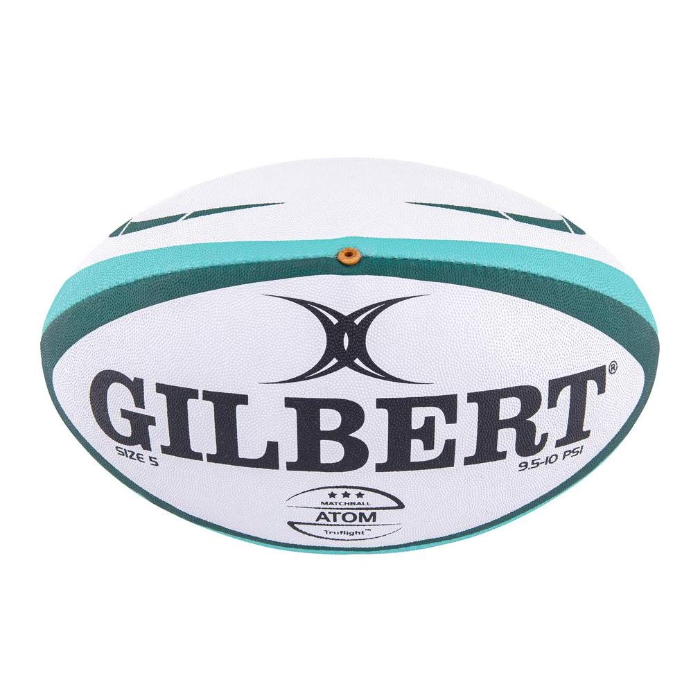 Gilbert Atom Rugby Ball [Each] ? GREEN ? SIZE 5 ? Conforms to World Rugby specifications