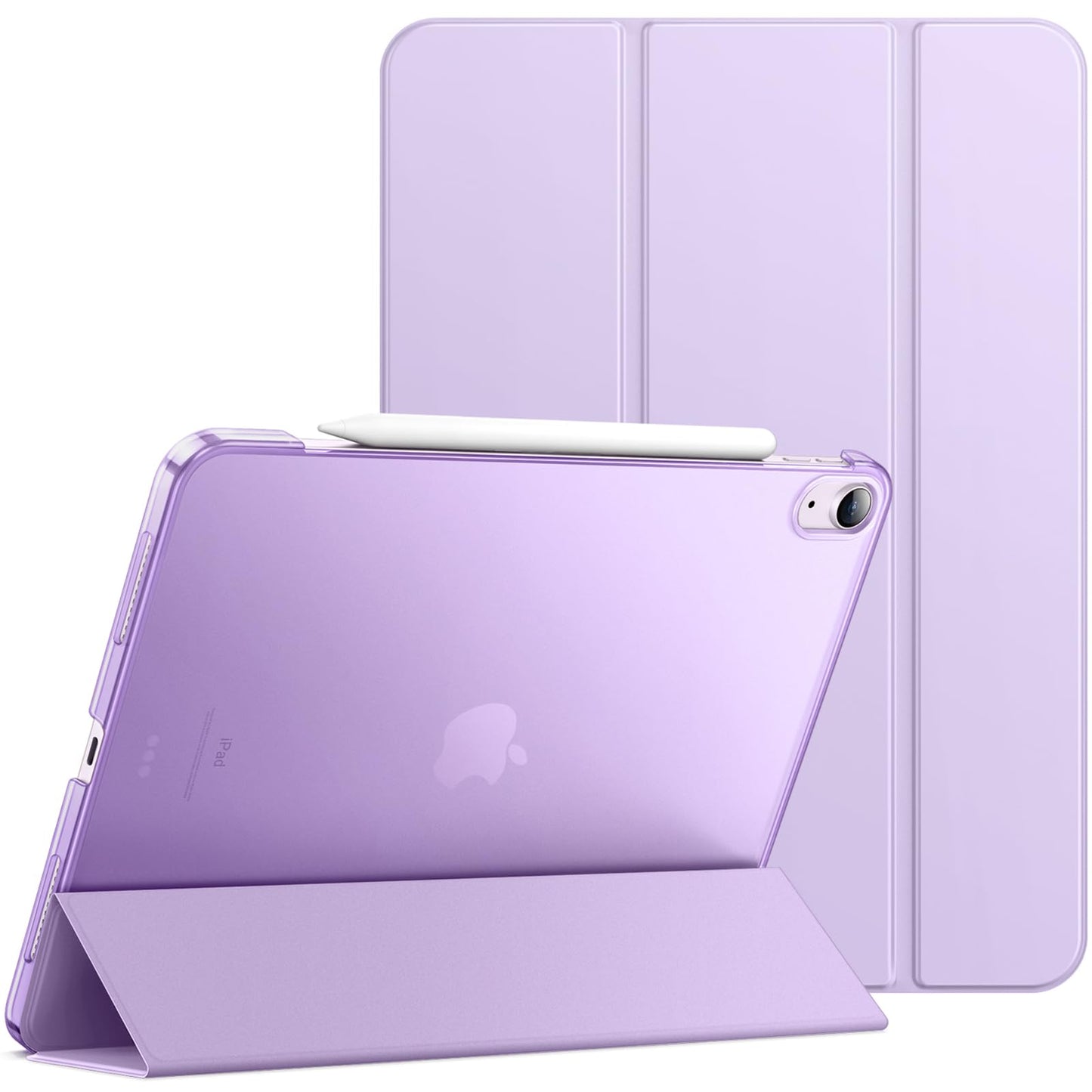 JETech Case for iPad Air 13-Inch M3/M2 (2025/2024), Slim Stand Hard Back Shell Smart Cover with Auto Wake/Sleep (Purple)
