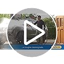 HOZELOCK - Hybrid Watering Hose Tuffhoze 25 m : Extremely Flexible, Tuff-Fibre Woven Technology, Suitable for High-pressure Cleaners (40 bar), Durable hose: Ready to Use [8125 8000] Grey