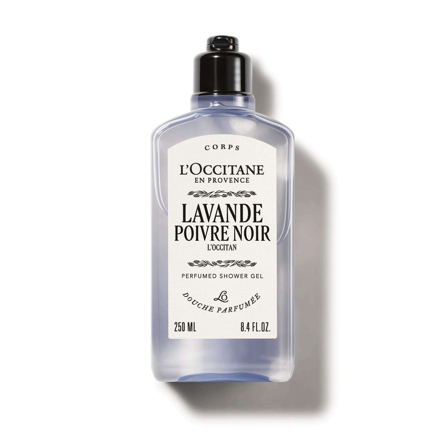 L'OCCITANE Lavande Poivre Noir (Formerly L?Occitan) Shower Gel 250ml, Soothing Lavender & Black Pepper Body Wash for Men, Premium & Clean Beauty for