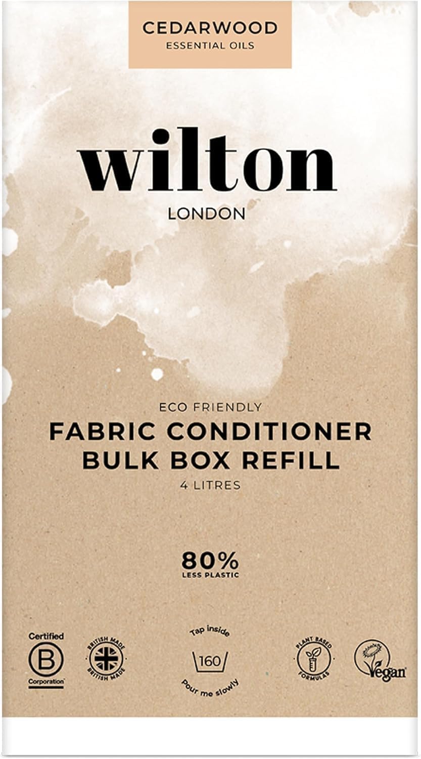 Wilton London Cedarwood Fabric Conditioner Refills, 4L, New but damaged box
