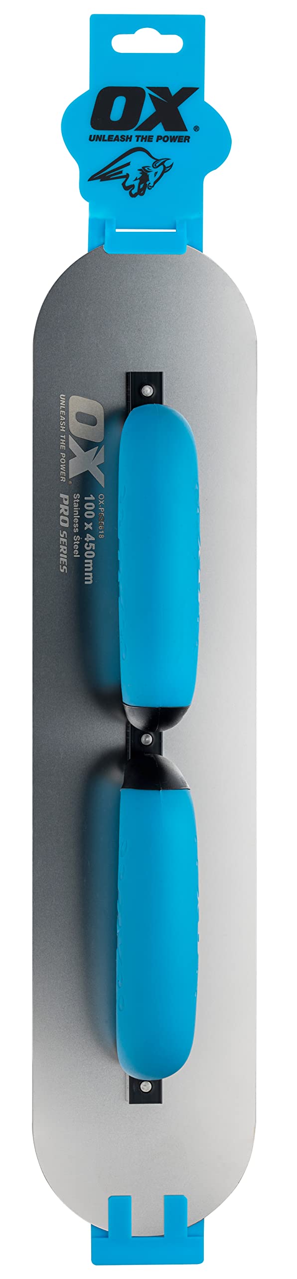 OX Tools Double Handle Pool Trowel, Blue