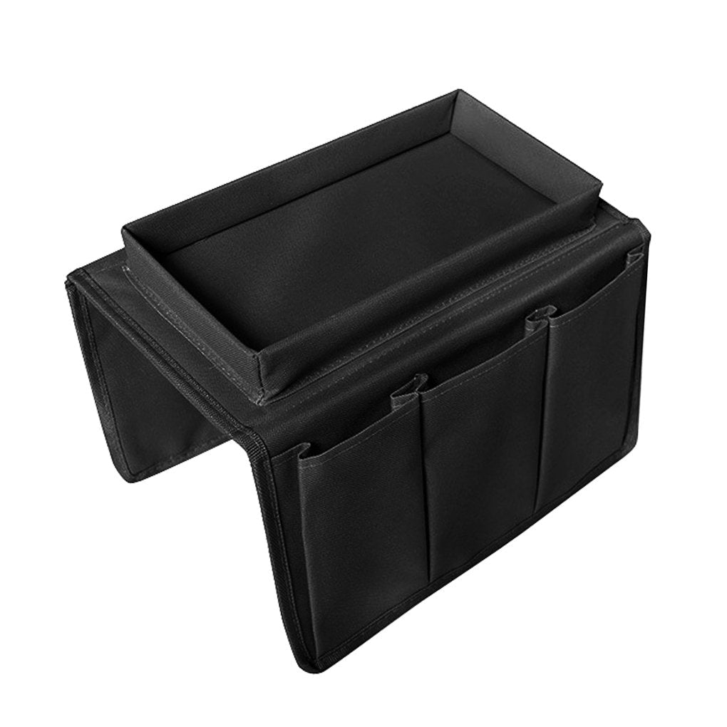 Sofa Armrest Organizer with Cup Holder Couch Tray Armchair Caddy Pockets Storage Arm Rest Chair Desk Sofa Organiser TV Remote Control Holder for