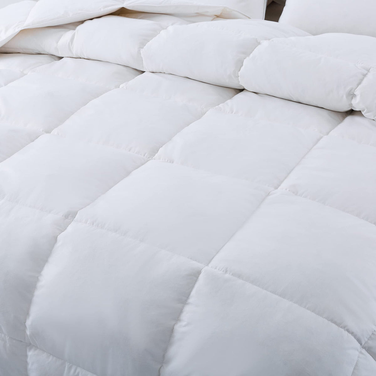 ANALIN Super King Size Duvet - 13.5 Tog Luxurious Goose Feather & Down Quilt, 50% Down Super King Size Bed Duvet, 100% Cotton Shell, Anti-dust mite &