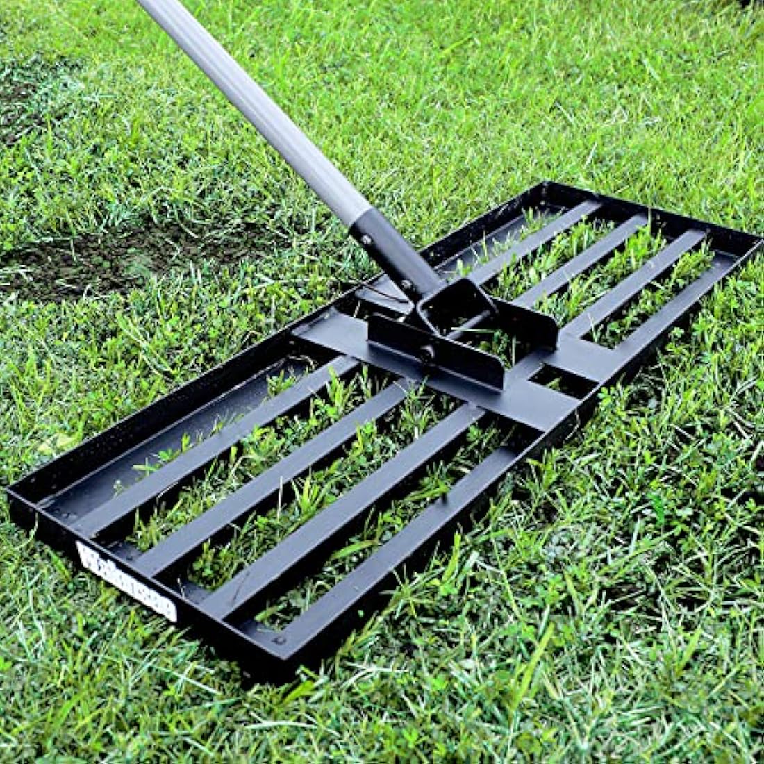 Walensee Lawn Leveling Rake, 213cm,76x25cm Levelawn Tool, Heavy Duty Effort Saving Lawn Level Tool, Stainless Steel Handle Lawn Leveler for Yard Garden Golf Course, Ease Level Soil Sand Dirt Surfaces