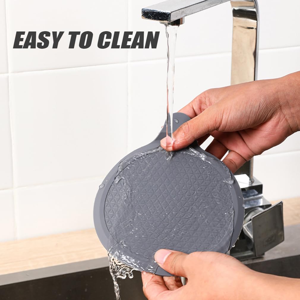 2 PCS Silicone Bathtub Stopper, 6" Diameter Universal Sink Plug, Bath Plug, Bathtub Stopper, Universal Shower Drain Tub Stopper for Kitchen, Sink