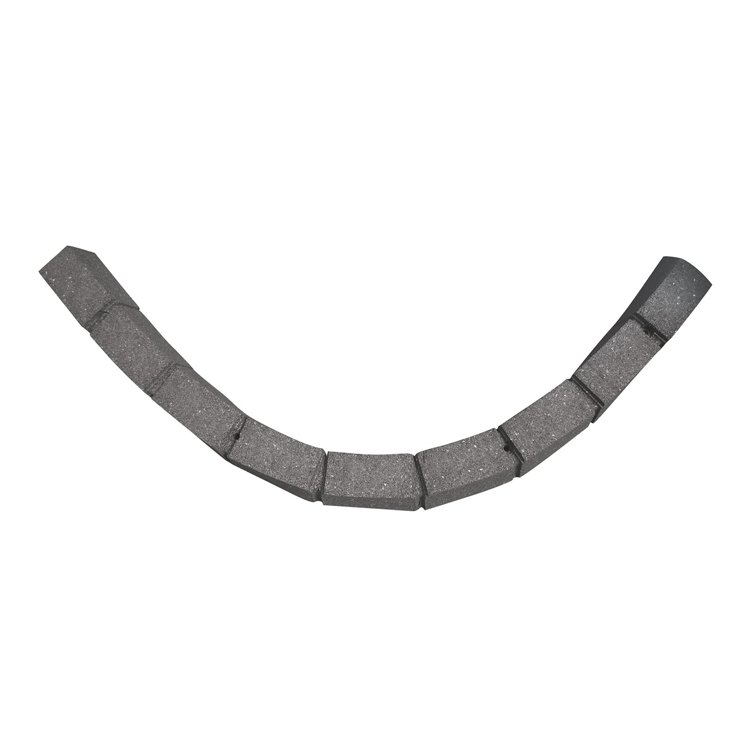 Nicoman Roman Castle Stone Garden Border 4-ft Rubber Landscape Edging Section 120cm, Grey, Pack of 2