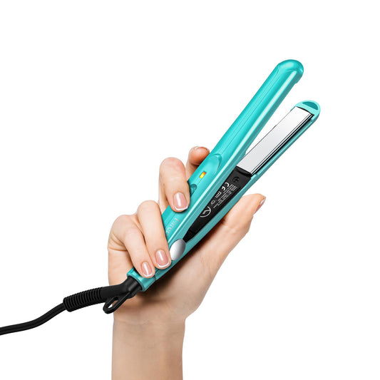 Farery Mini Hair Straightener for Short Hair, Small Straighteners Travel Straighteners and Ceramic Plate, Quick and Easy Hair Styling, Dual Voltage,