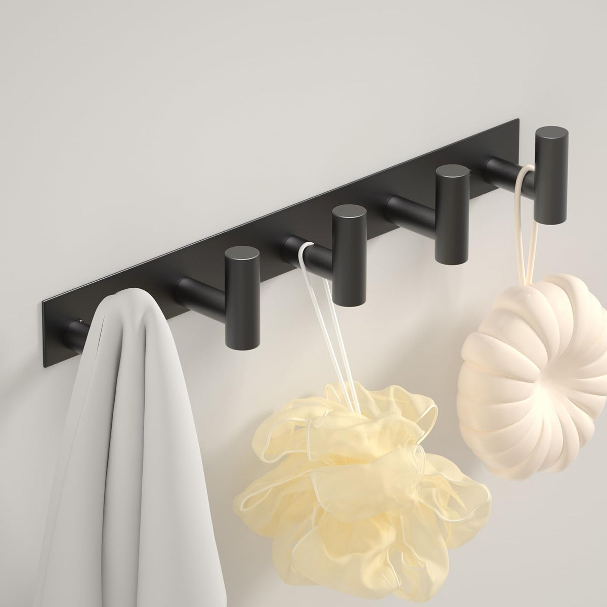 WUIVIUT Heavy Duty Hook Clothes Rack Stainless Steel T-Shape Coat Hook, 14.76 Inch Hooks for Hanging, 37.5 cm Wall Hook Ideal for Bathroom,Bedroom