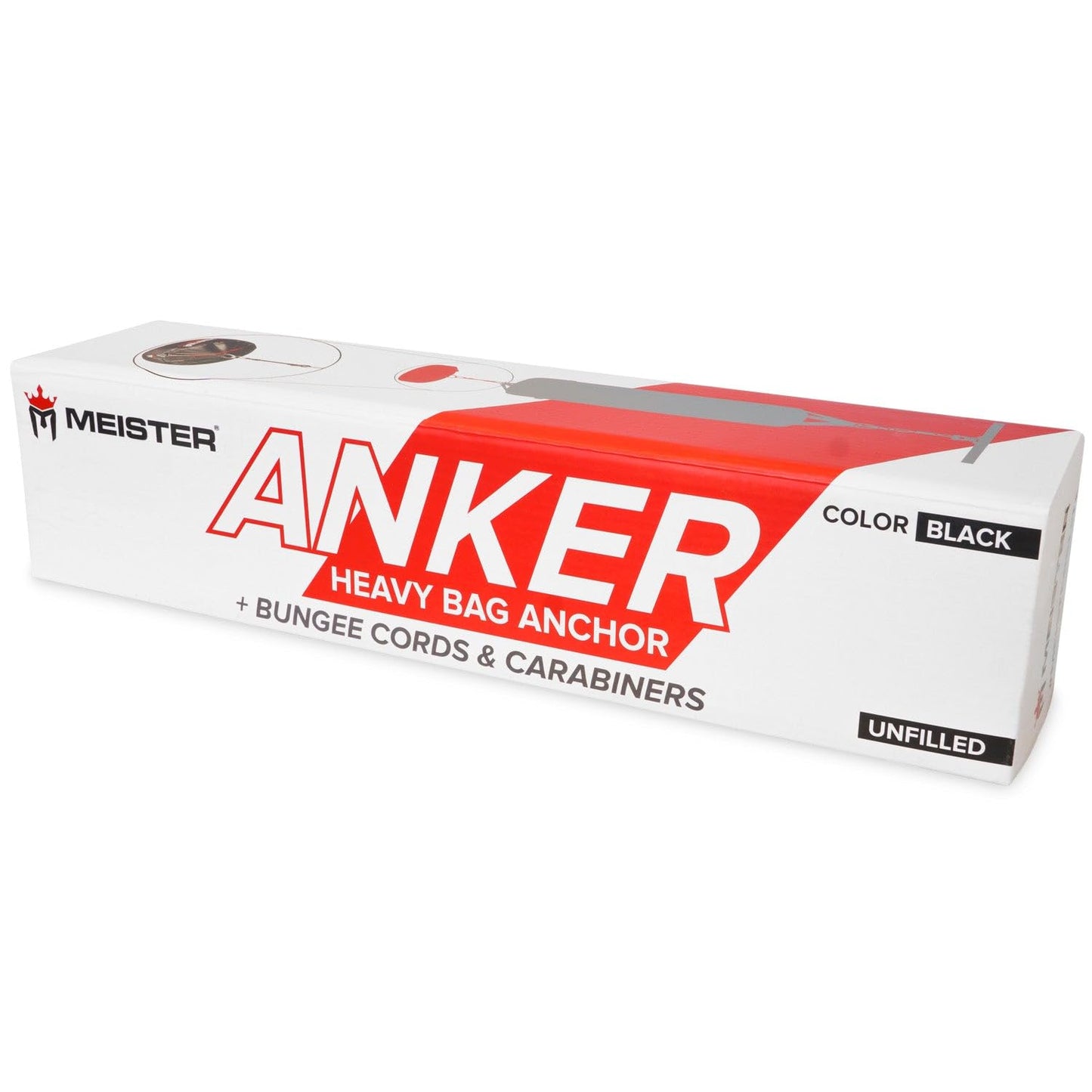Meister Anker Double-End Boxing Heavy Bag Floor Anchor w/Bungees