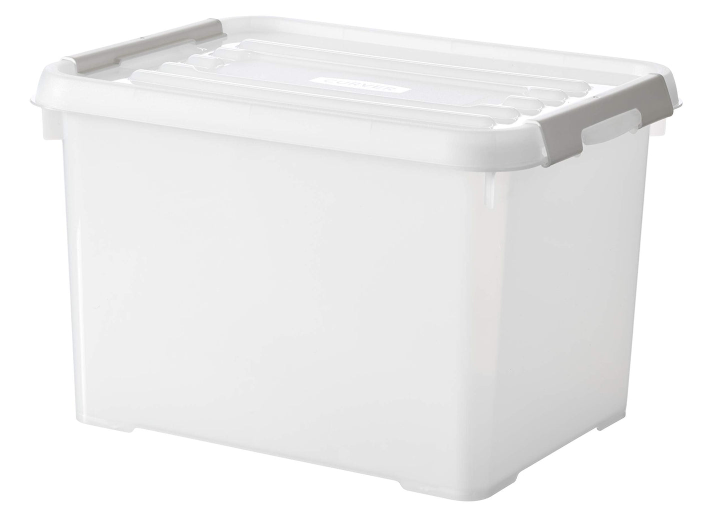 Curver Handy Plus Box 20 L Clips White 100% Recycled