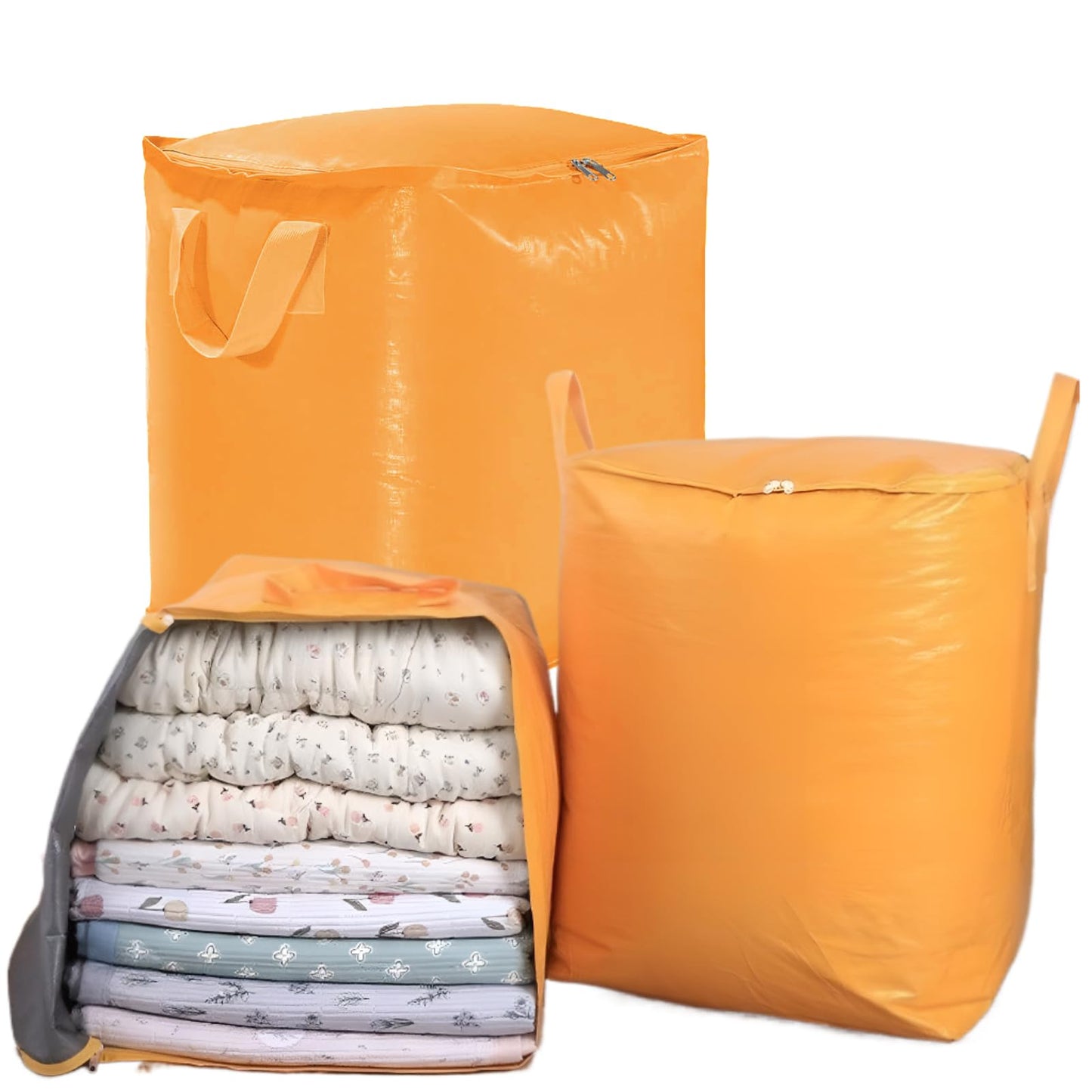 3-Pack 240l Large Moving Bags – Heavy Duty Waterproof Removal Bag with Double Zip Pulls,Ideal for Moving, College Dorms, Loft Storage