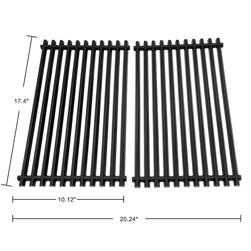 onlyfire GCG-8544 Porcelain Enameled Cooking Grates BBQ Replacement Part Fits for Weber 7637 Spirit II 200 & Spirit 200 Series Gas Grills, 2-Pack