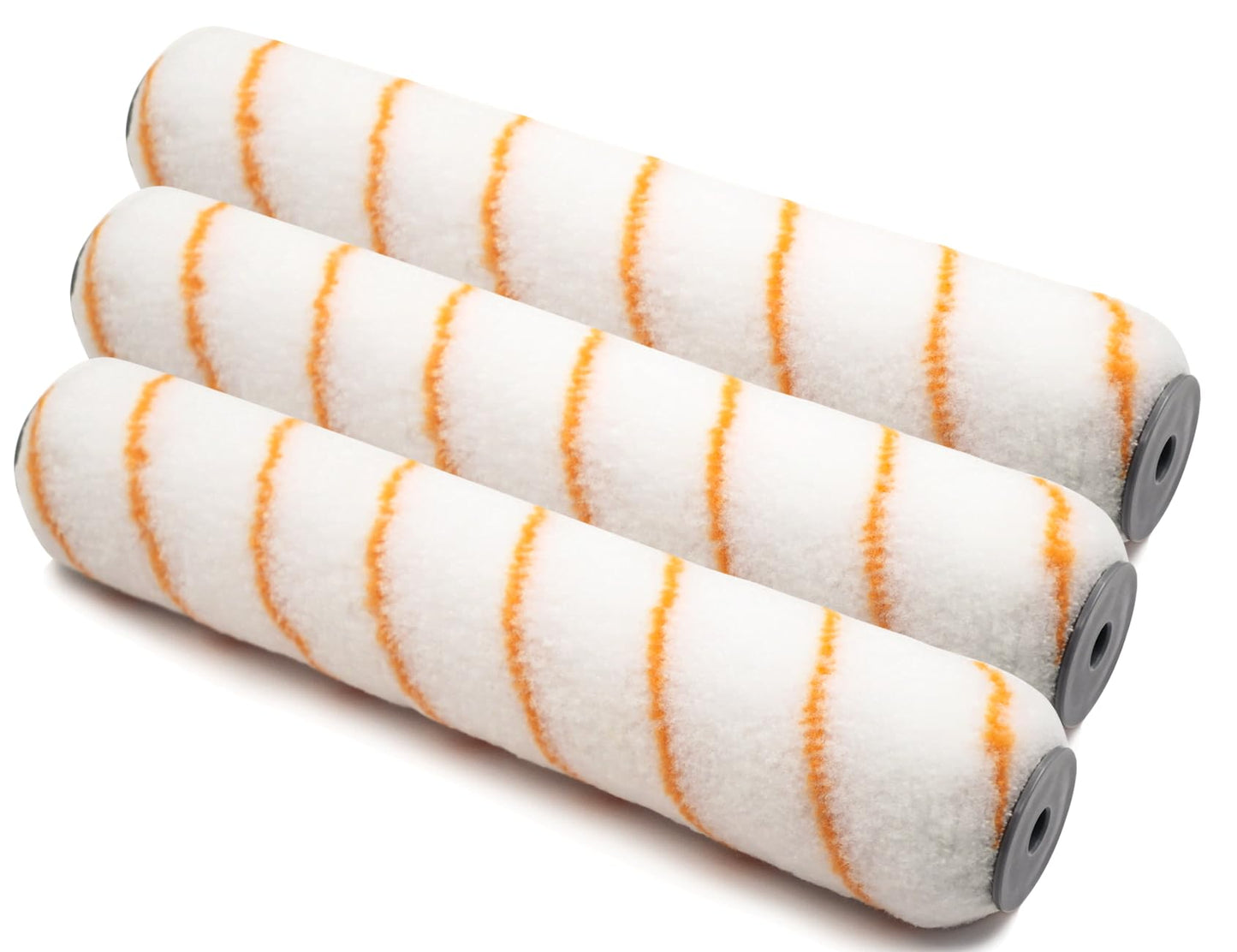 ROLLINGDOG 12" Paint Roller Sleeve - 1/2"(12mm) Medium Pile, Suitable for Lightly Textured Walls, Old Interior Walls, Light Cement Surfaces (Pack of