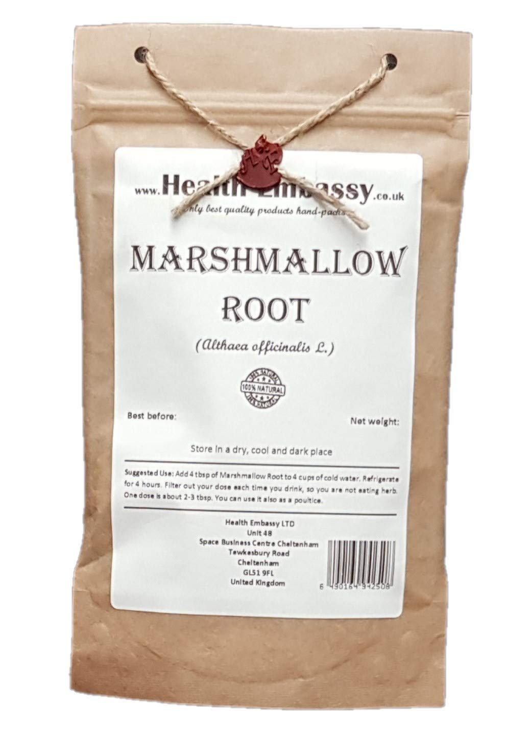 Health Embassy Marshmallow Root | Althea Officinalis L | 100g