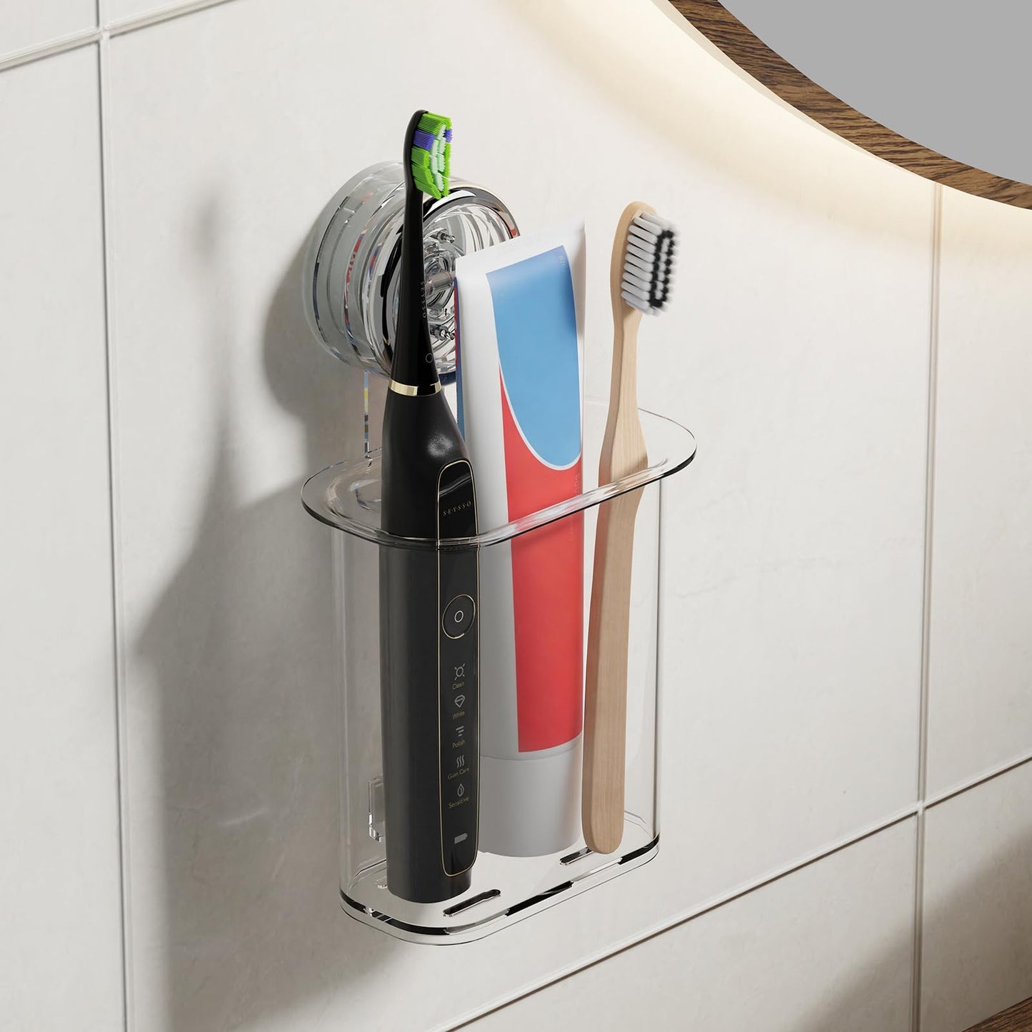 PPAVSTINE Suction Toothbrush Holder Small, Electric Toothbrush Stand