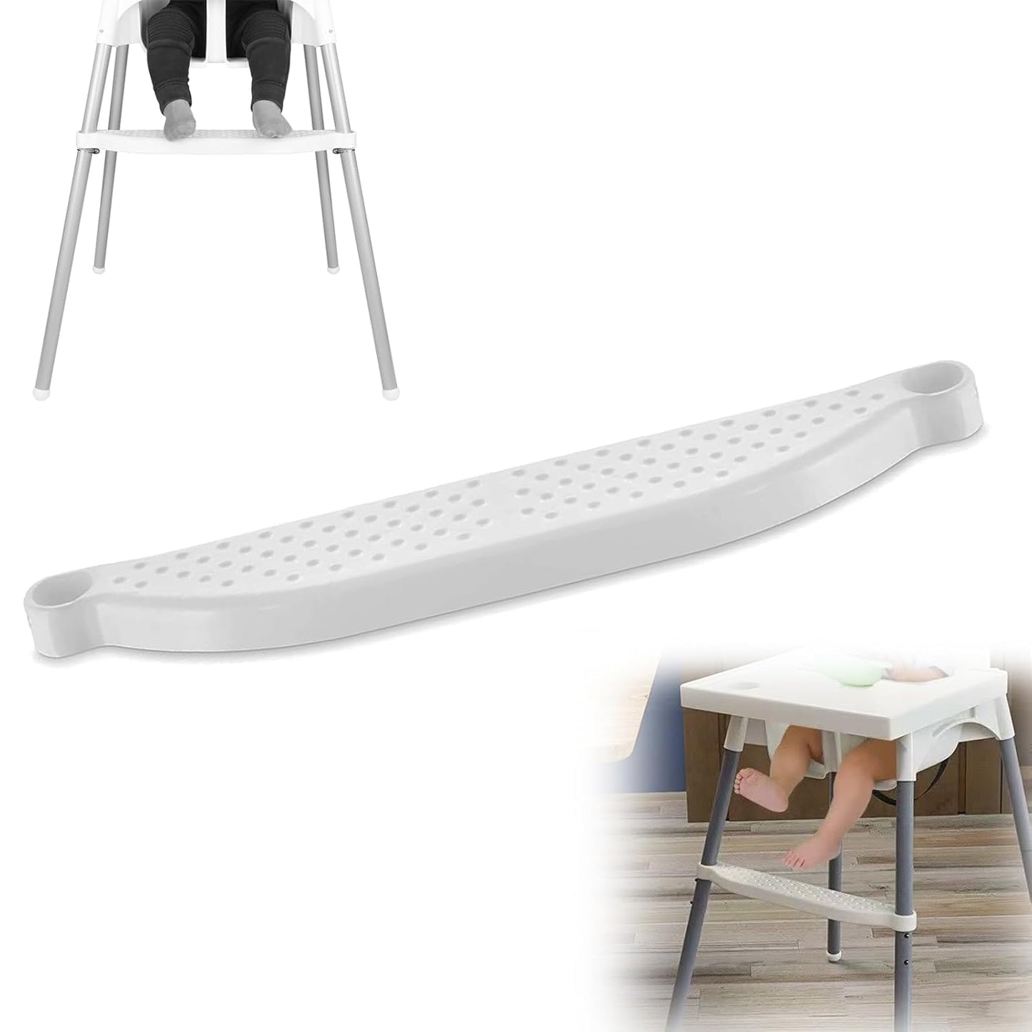 HANQ High Chair Footrest, Adjustable Height Baby Highchairs Pedal Portable Foot Rest for Baby HighChair Accessories