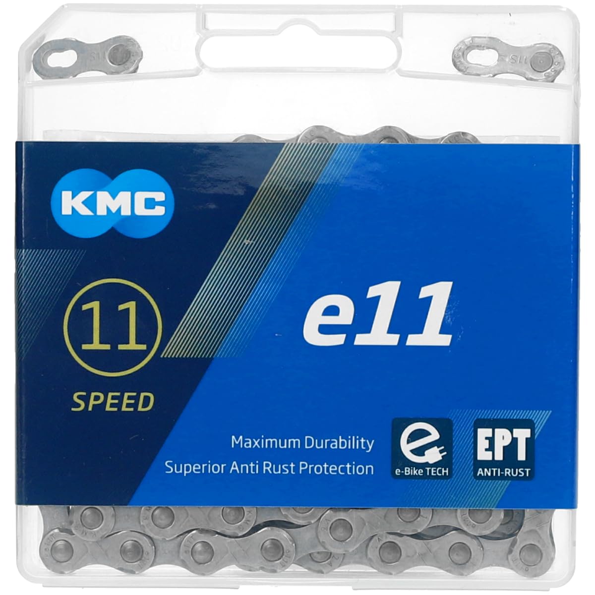 KMC Unisex's e11 EPT eBike Chain, Dark Silver, 136 Link