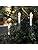 Lights4fun 50 Warm White LED Christmas Tree Candle with Clips Indoor Sting Fairy Lights Plug in 15m