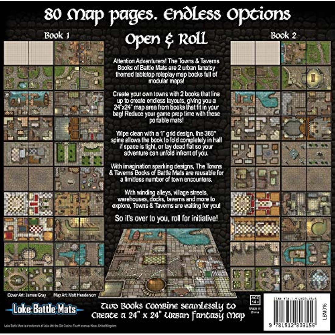 Towns & Taverns Books of Battle Mats