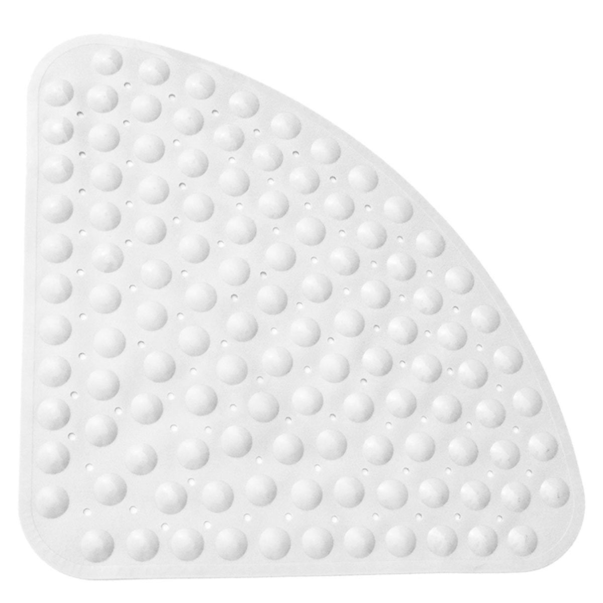 Bathsafe Sector Rubber Corner Shower Mat Anti-slip Quadrant Bath Mat Anti-Bacterial Suction Mat for Shower or Tub,Non-slip Bathtub Mat,53x53CM,Solid