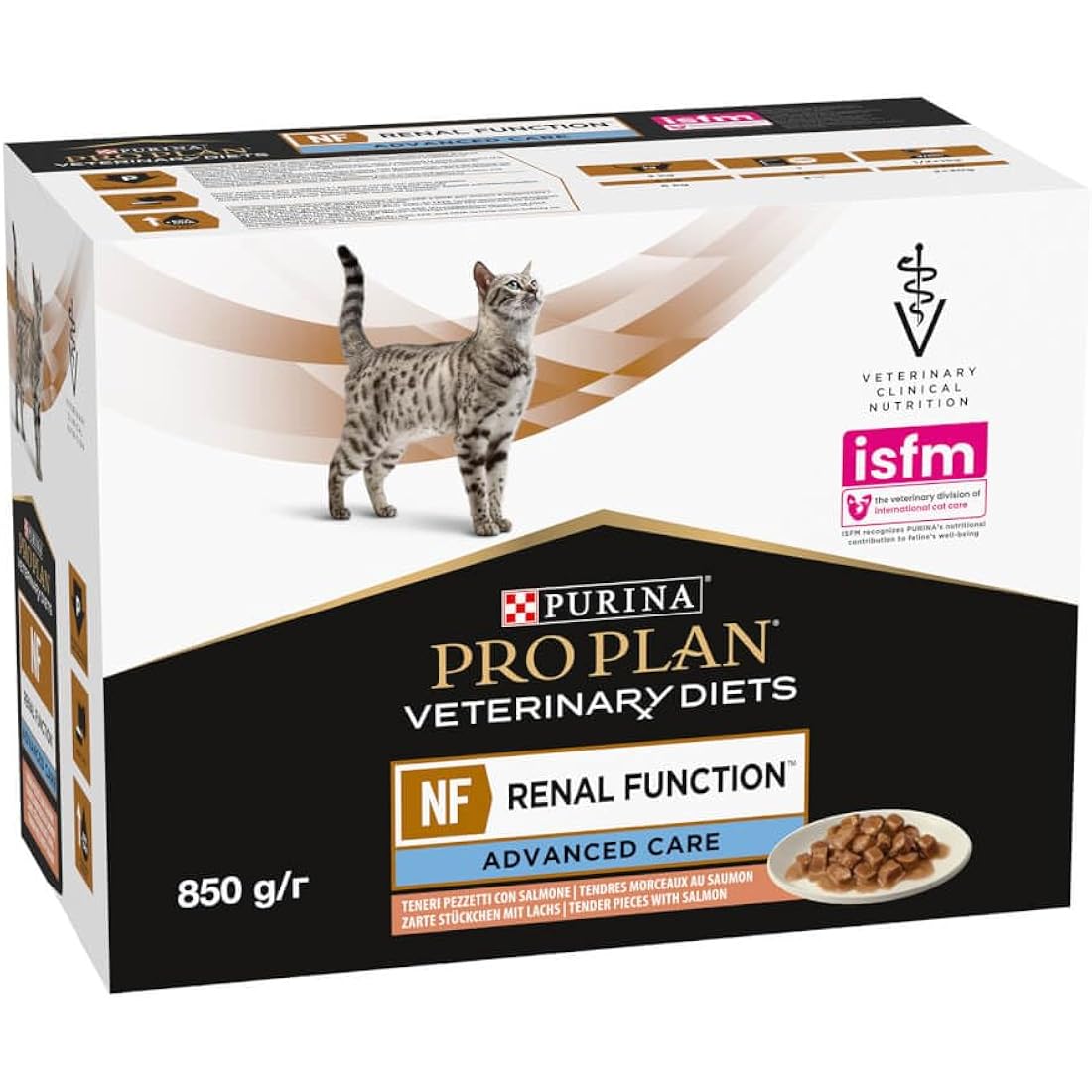 PRO PLAN VETERINARY DIETS NF Renal Function Wet Cat Food Salmon 10x85g