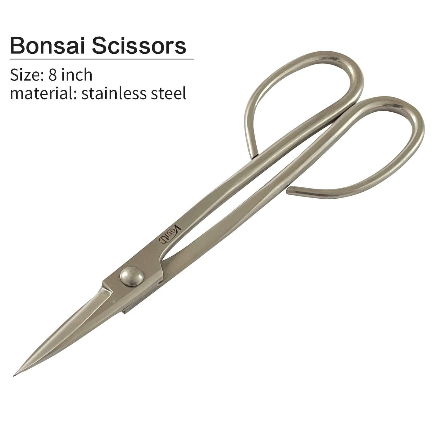 vouiu 4-Piece Bonsai Tool Set,Concave Cutter,Knob Cutter,Trunk Splitter,Bonsai Scissors