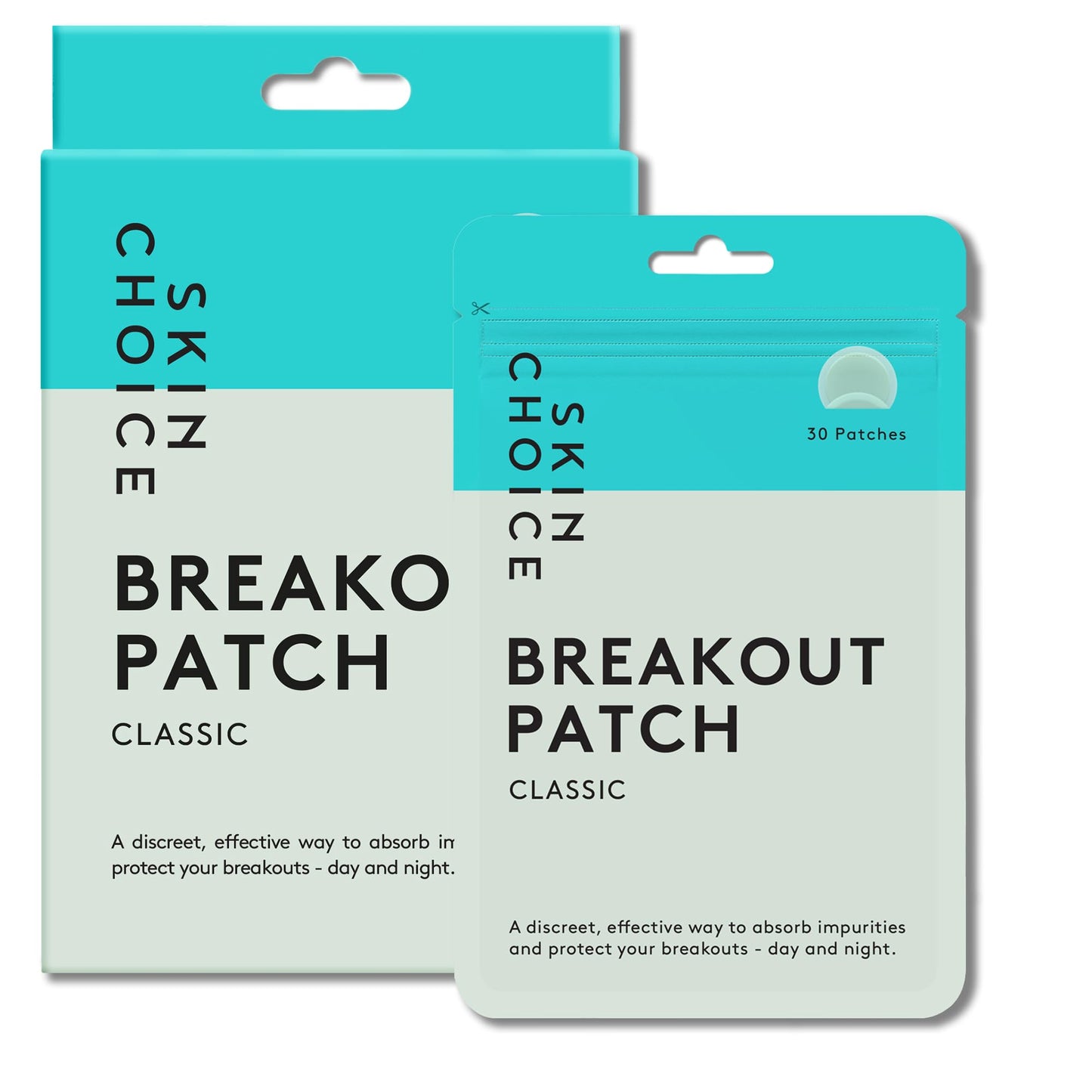 SKIN CHOICE Spot Patches ? Breakout Pimple Patches Classic (Pack of 105) Invisible Mighty Hydrocolloid Dots Spot Treatment Stickers for Face,