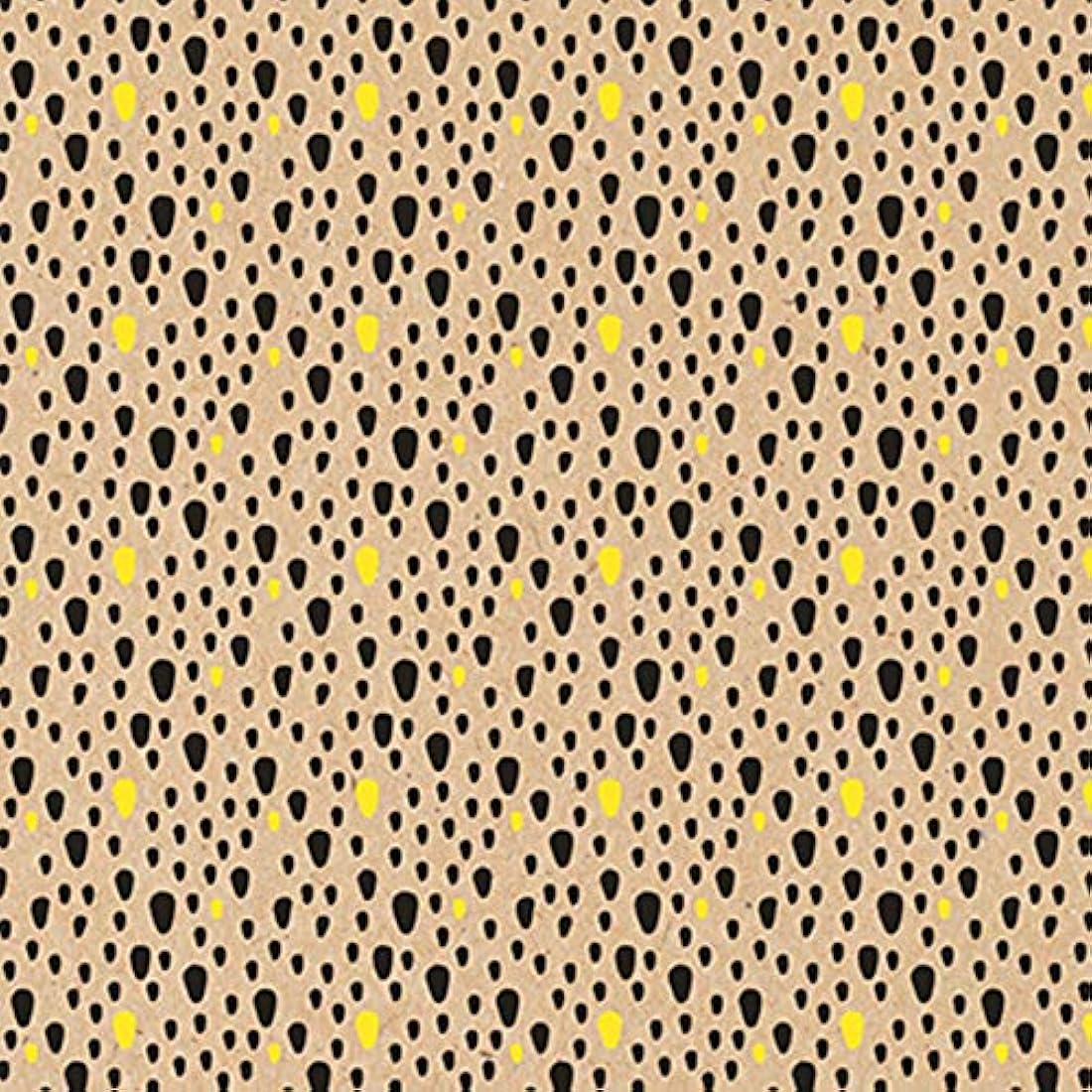 Clairefontaine - Ref 223812C - Recycled Kraft Printed Paper Roll (Single Roll) - 70cm Width x 50m Length, 70gsm 100% Recycled Kraft Paper - Dots Design