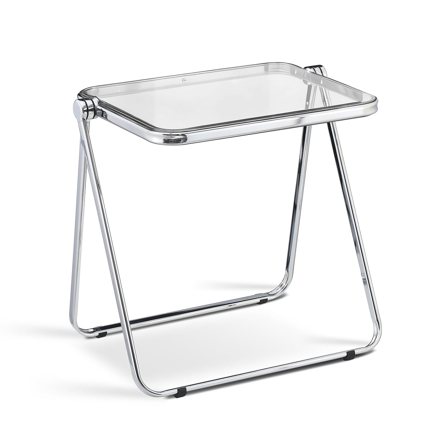 TAO ONE Acrylic Folding Table TV Tray Small Side Table - Gray