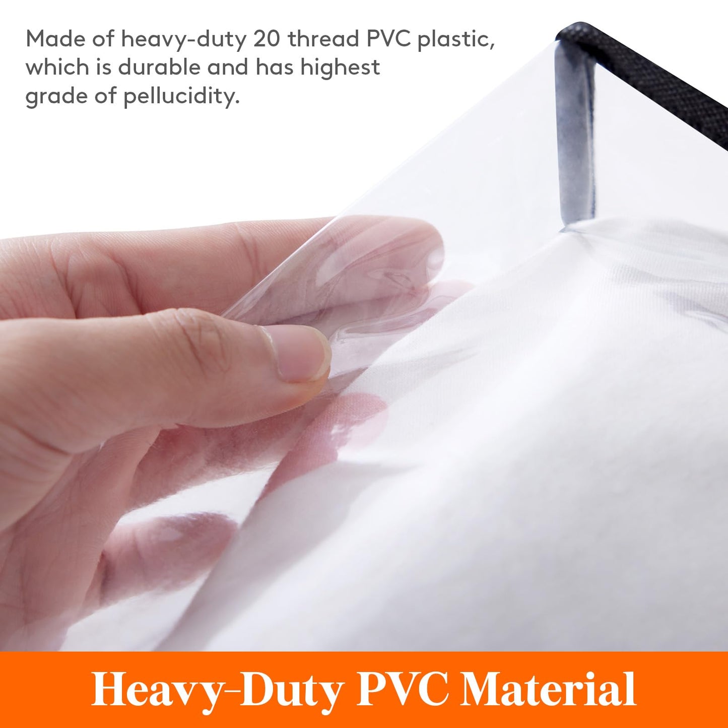 Lifewit 3 Pack Clear Storage Bags, 110L Plastic Clothes Storage Bags