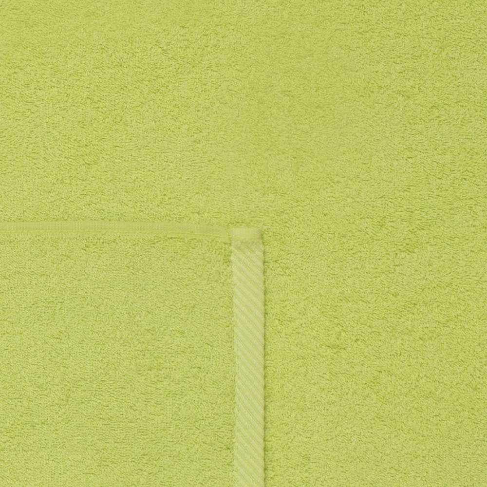 Top Towel - Plus - Bath Towels - 4 Face Towels or Bidet - 30x50cm - 100% Cotton - Lime