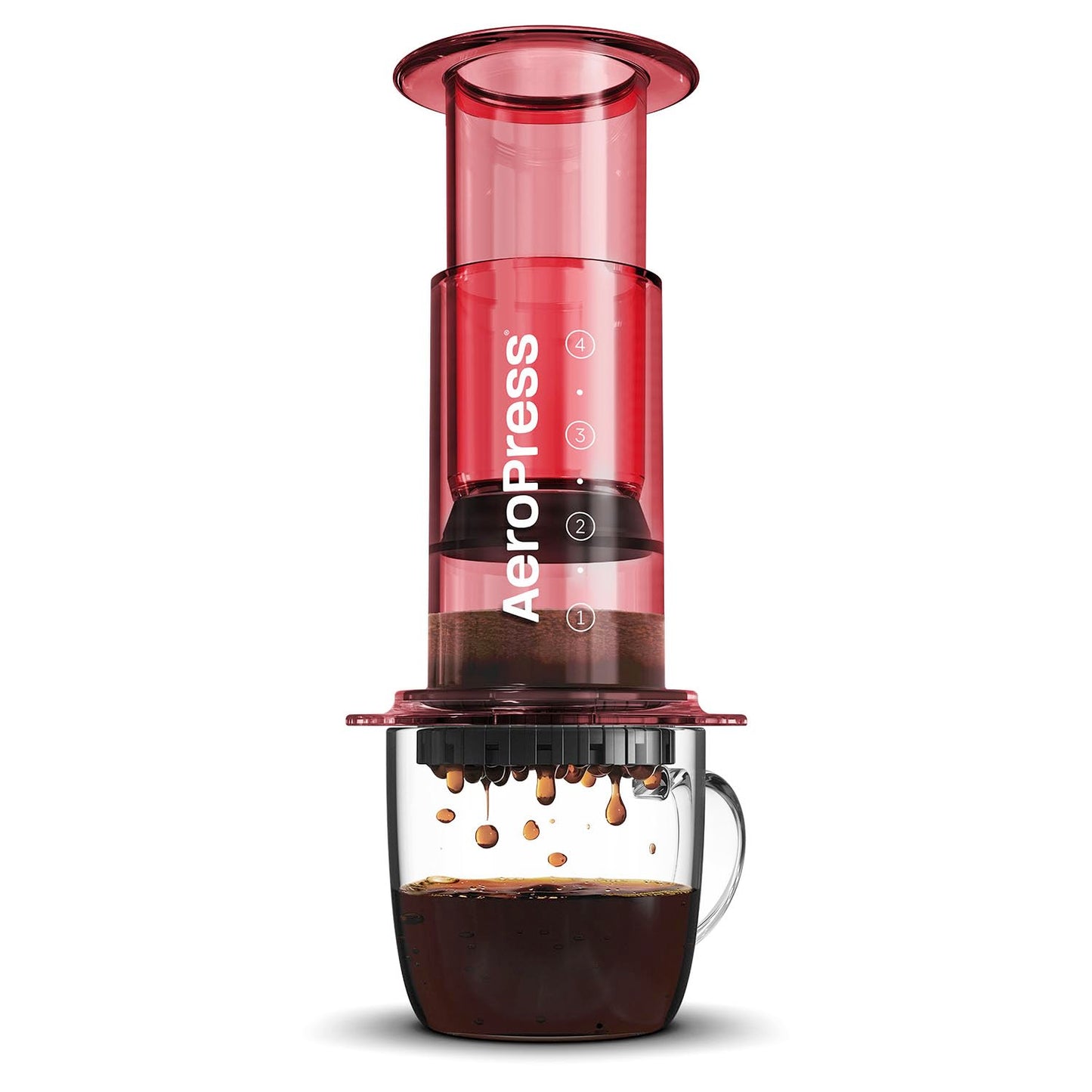 AeroPress Clear Coffee Press  3 In 1 Brew Method Combines French Press, Pourover, Espresso, Full Bodied Coffee Without Grit or Bitterness, Small