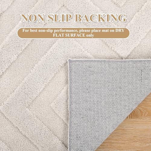 Enyhom Washable Rugs Living Room 120 x 160 cm Anti Slip Rugs Classic Large Rugs for Bedroom Short Pile Modern Design Floor Mat Soft Touch Geometric