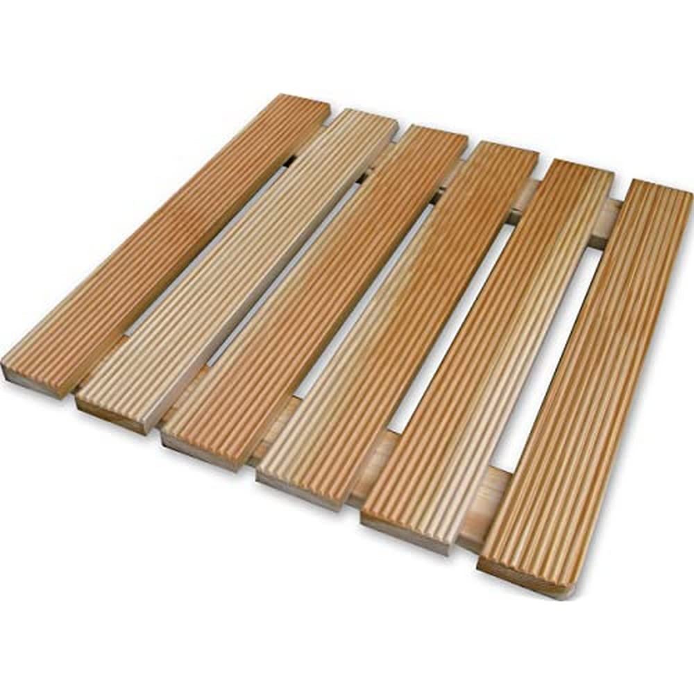 Castelmerlino Shower Accessories, Larch Wood, Natural, 49 x 49