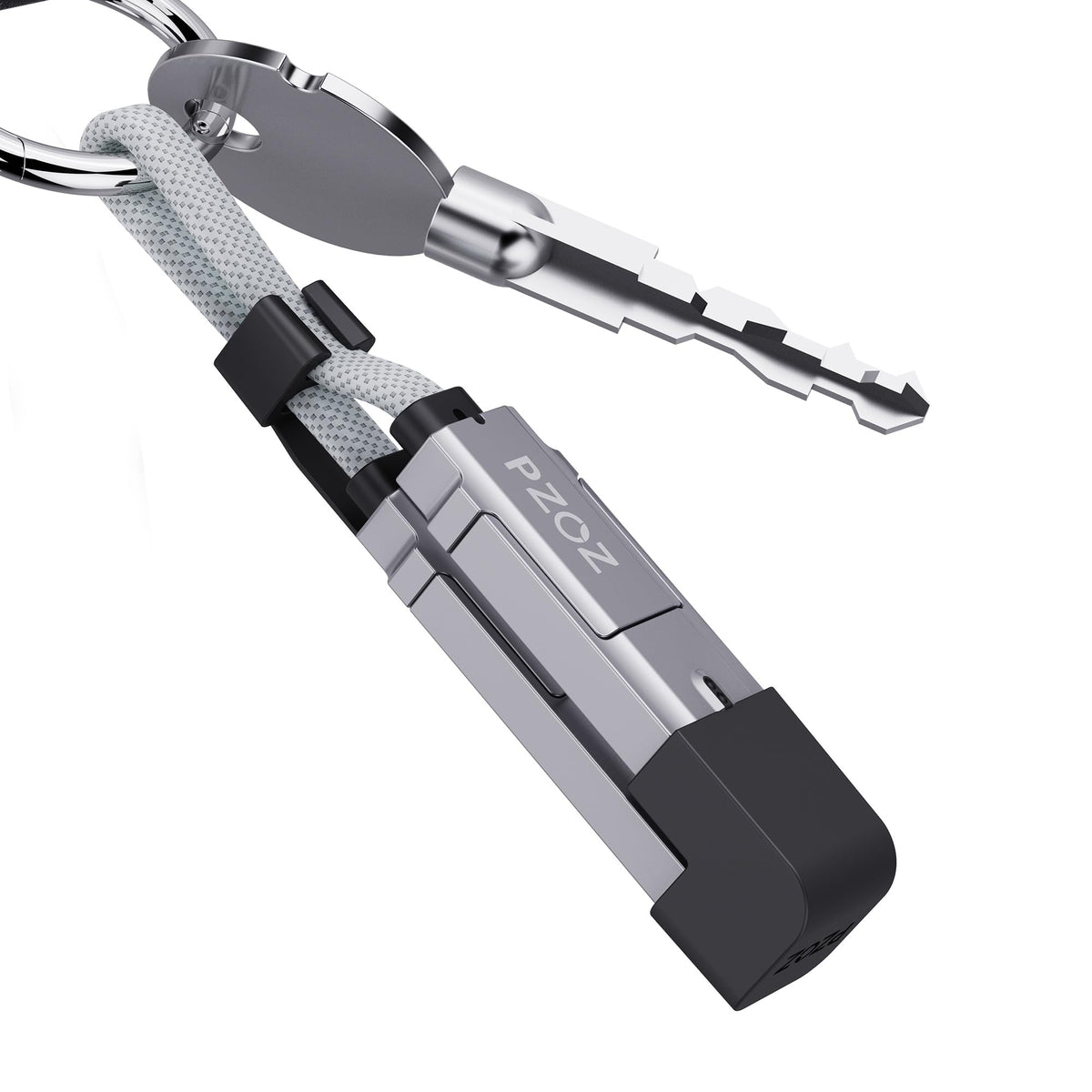 PZOZ Keychain Charger Chubby Cable LED Display 140W USB Cable,Portable USB C to Lightning/Type-c to USB C/USB A to Lightning/USB A to USB C Fast