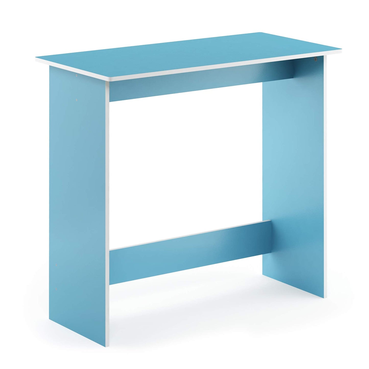Furinno Simplistic Computer Desk, Study Desk, Writing Desk, Light Blue/White,39.1 (D) x 79.5 (W) x 75.7 (H) cm