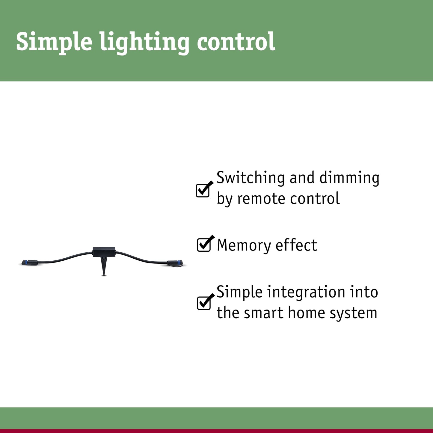 Paulmann 93999 Plug & Shine Zigbee Outdoor luminaires IP68 SmartHome max. 75 watts Control dimmable, Black