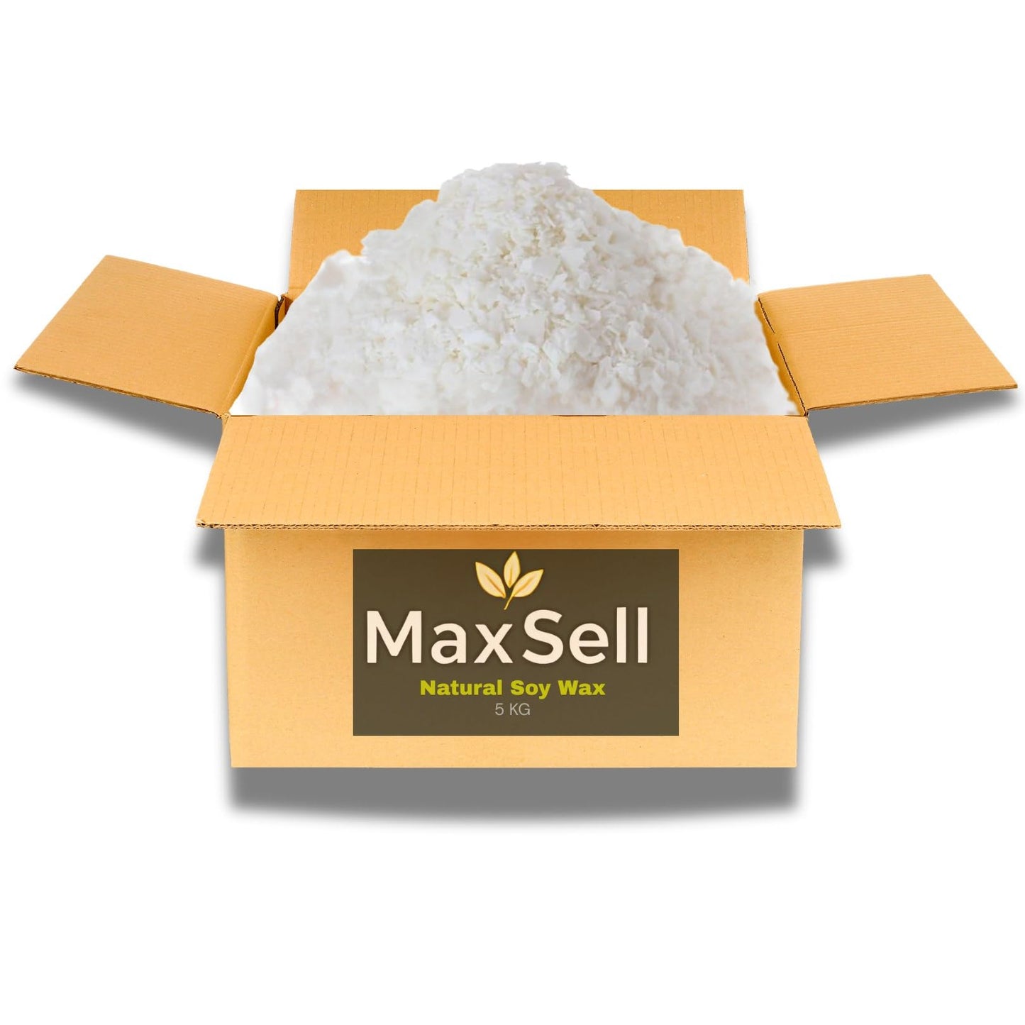 Pure Soy Wax Flakes 100% Natural, 1kg to 20kg, Melting Point 48-50?C, for Candles, DIY Soaps & Melts (5, Kilograms)