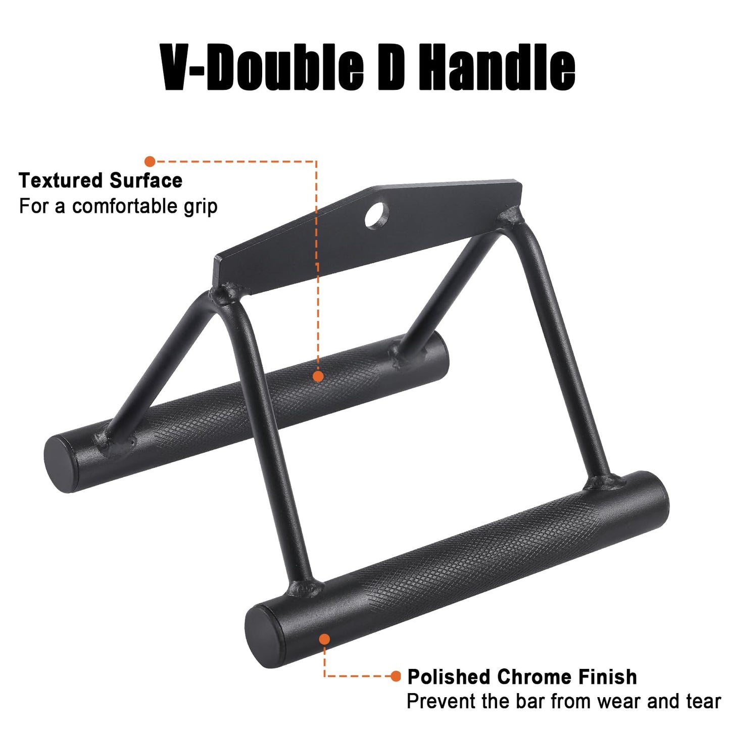 Workout Cable Machine Attachment for Home Gym, SERTT LAT Pulldown Attachments, Cable Accessories for Weight Training, Straight Pull Down Bar, Tricep