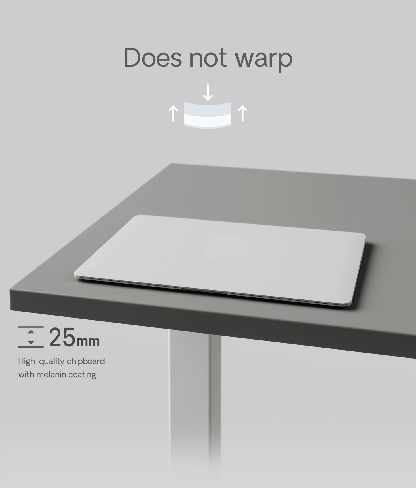 Desktronic Table Top 120 x 60 cm Desk Top - Perfect for Height-Adjustable Desks, Dining Tables and More - Made in Europe